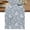 Blue, variant on Grey Paisley Table Runner, Ethnic Vintage Floral Botanical Abstract Washable Cotton Linen Table Runners 36 Inches Long, Dresser Scarf Runner for Nightstand/End Tables/Round Tables 13''x36''