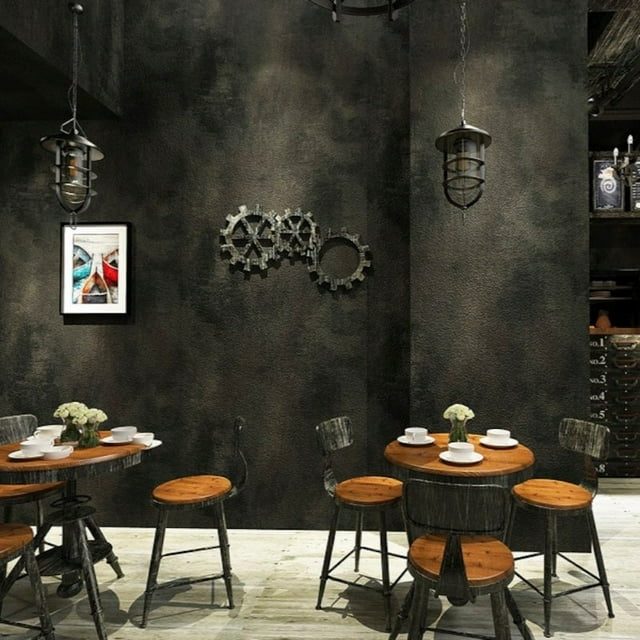 Wallpaper (Roll) Black Vinyl SKU# WAL0045