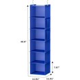 thumbnail image 3 of bvcdtgh Organisateur et Rangement Suspendus pour Garde-Robe Étagères de Rangement Suspendues pour Garde-Robe à 6 Tablettes Gris, 3 of 6