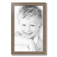 thumbnail image 2 of ArtToFrames 14" x 22" Aged White Gold Picture Frame, 14x22 inch Silver Wood Poster Frame (WOM-2036),  Pack, 2 of 7