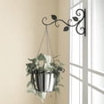 thumbnail image 2 of Soporte de flor para colgar en pared de hierro, ganchos para cesta de jardín, linterna, césped, jardinería, macetas, colgador de plantas, 2 of 7