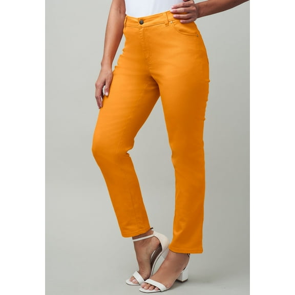 Jessica London Women's Plus Size True Fit Stretch Denim Straight Leg Jean