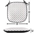 thumbnail image 4 of Casino Chair Seating Cushion Set of 4, Gambling Club Lifestyle Fortune Luck Advertise Minimalistic Design Art, Seat Pads for Office with Anti-slip Backing, 16"x16", Red Ruby Maroon, by Ambesonne, 4 of 7