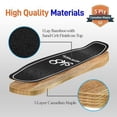 thumbnail image 3 of SereneLife 6'' Canadian and Bamboo Maple Deck Skateboard - Mini Cruiser Skateboard, Designed for Kids, Teens, and Adults (Black), 3 of 7