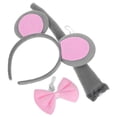 thumbnail image 4 of El juego de disfraz de ratón de 3 piezas incluye diadema con orejas de ratón, pajarita y cola de ratón, accesorios de ratón animal para disfraces de Halloween, fiestas, cosplay y eventos temáticos, 4 of 7