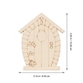 thumbnail image 2 of SHISUYAN Light Yellow House Shape Cutouts for Decor Synthetic Material Safe Durable 48pcs, 2 of 8