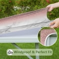 thumbnail image 6 of Pink Glitter White Marble Pattern Square Fitted Tablecloth with Elastic Edge,Square Table Cover,Washable Elastic Table Cover for Home Kitchen Party Decor 34"x34", 6 of 6