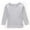 Gray, variant on Autumn Baby Girls Long Sleeve Solid T-shirt Kids Cotton Tops Tees Casual Blouse