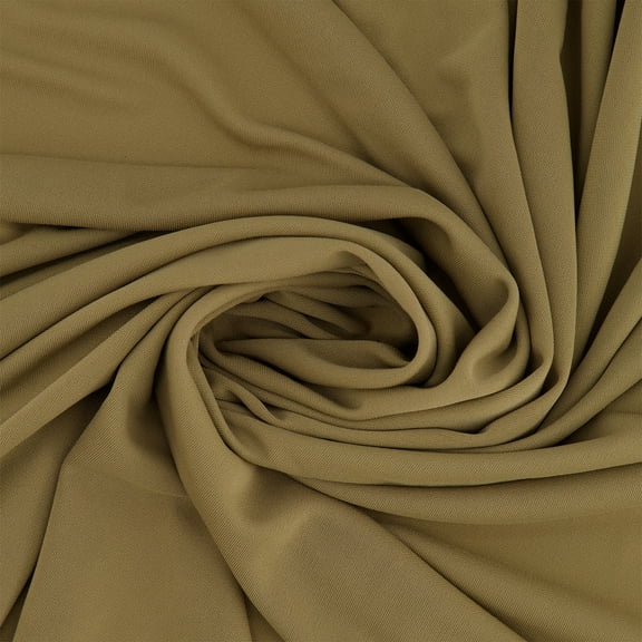 Zelouf Filament Matte Jersey , Sewing, DIY, Crafts Fabric by the Yard, Dark Khaki, 3 Yard
