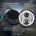 thumbnail image 3 of Faro delantero de moto LED de 7 pulgadas ALyoned para Harley Davidson, 3 of 7