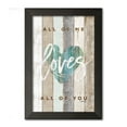 thumbnail image 2 of Gango Home Decor Contemporary All of Me Loves All of You; One 12x18in Art Print in Black Frame, 2 of 4