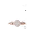 thumbnail image 4 of 1/5 Carat T.W. Diamond Double Halo Cluster 10kt Rose Gold Engagement Ring, 4 of 5
