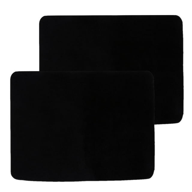 Alfombrilla de póquer con almohadilla de cartas mágicas portátil de 2 piezas para accesorio 42x32 cm negro perfke Alfombrillas