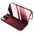 thumbnail image 1 of For  Tempered Glass Phone Case Double-sided Buckle Metal Anti-peeping Case Black, 1 of 10