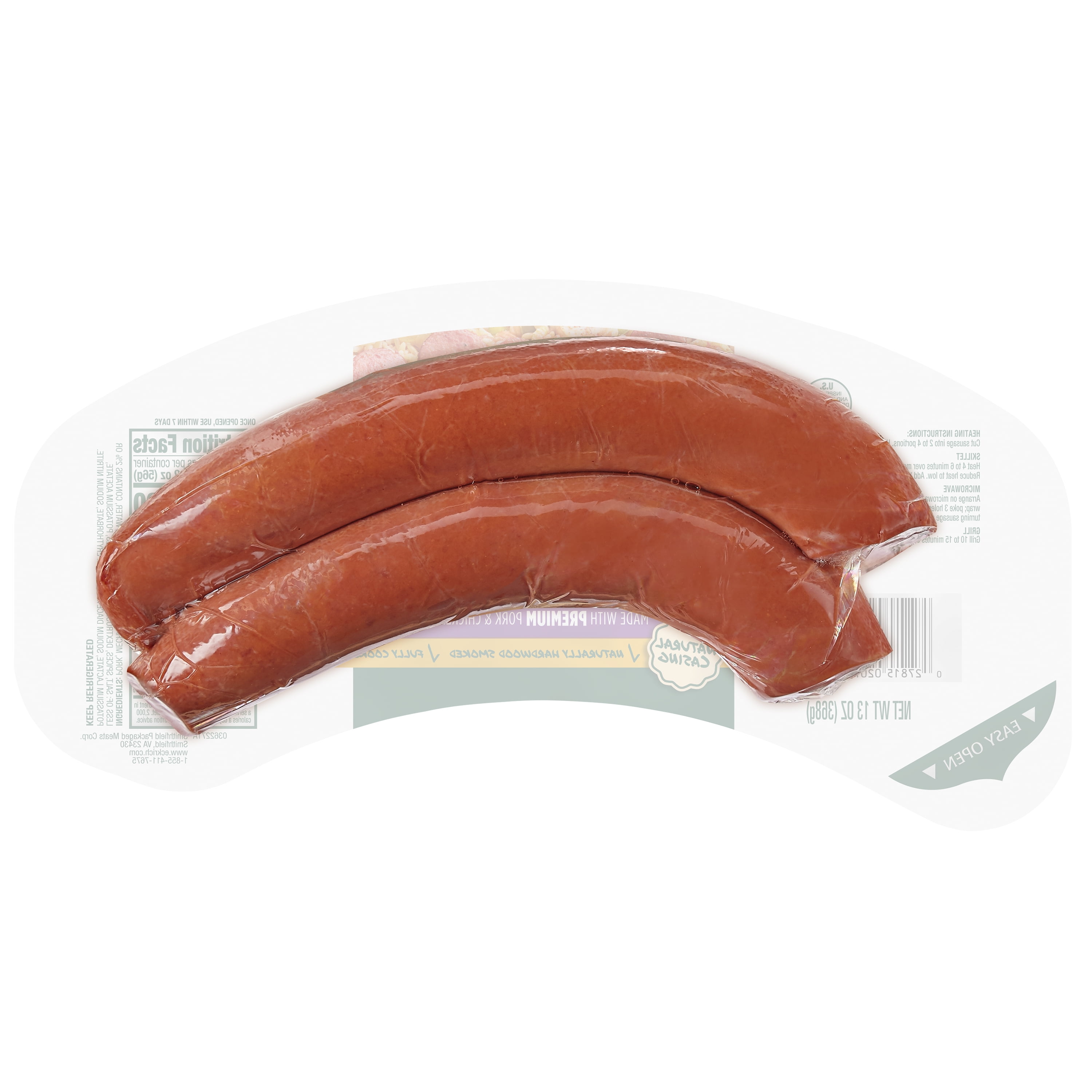 Eckrich Natural Casing Andouille Smoked Sausage, 13 oz