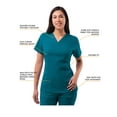 thumbnail image 3 of Adar Uniforms Women's Scrub Set - Enhanced V-Neck Top/Multi Pocket Pants, 3 of 7