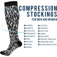 thumbnail image 4 of FREEAMG Leopard Compression Socks for Women and Men(1Pairs)-Best Support for Running, Athletic, Nursing, Travel, 4 of 7