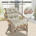 thumbnail image 5 of INTER HUT 46 x 22 in Patio High Back Cushions (Set of 2), Adirondack Rocking Chair Cushions Rocking Chair Cushion with Ties, Light Blue, 5 of 9