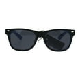 thumbnail image 3 of Kids Child Size Classic Pop Color Matte 2 Tone Horn Rim Sunglasses Blue, 3 of 3