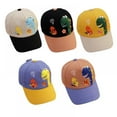 thumbnail image 6 of Summer Baby Boy Baseball Hat Dinosaur Infant Visor Caps Cotton Toddler Boys Sun Hats, 6 of 8