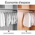 thumbnail image 4 of (White)64 Pieces Hanger Hooks Connecting Hooks for Hangers Hanging Hook Connector Mini Cascading Hangers Space Saving in Closets, 4 of 5