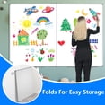 thumbnail image 3 of JILhome 72" x 39" Foldable White Board, 6' x 3' Magnetic Dry Erase Board, Large Marker Board with Marker Tray for Office, Home, School, Kitchen, Silver Aluminum Frame, 3 of 7