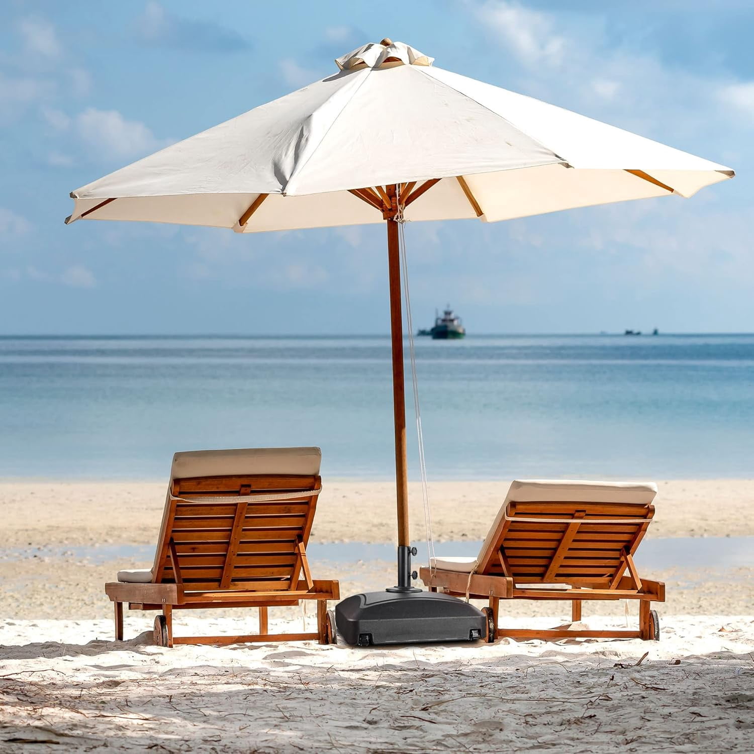 Outdoor Umbrella Weight with Wheels 88-143 lbs