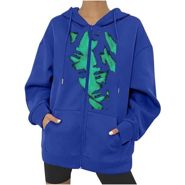 Sudaderas con capucha con estampado de características de patrón de temperatura somatosensorial de Halloween de otoño/invierno para mujer Pompotops FGAJ22292