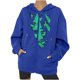 thumbnail image 1 of Sudaderas con capucha con estampado de características de patrón de temperatura somatosensorial de Halloween de otoño/invierno para mujer Pompotops FGAJ22292, 1 of 5