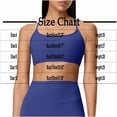 thumbnail image 3 of Xfvqtps Yoga Bras for Women Cross Back Spaghetti Strap Wireless Padded Solid Color Crop Tank Tops for Yoga Gym Fitness Red, 3 of 6