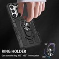 thumbnail image 2 of Allytech for Samsung Galaxy A13 5G Case Heavy Duty Hybrid 360 Rotating Ring Stand Magnetic Kickstand Military Grade Anti-Fall Protection Shockproof Hard Phone Cover, Black, 2 of 10