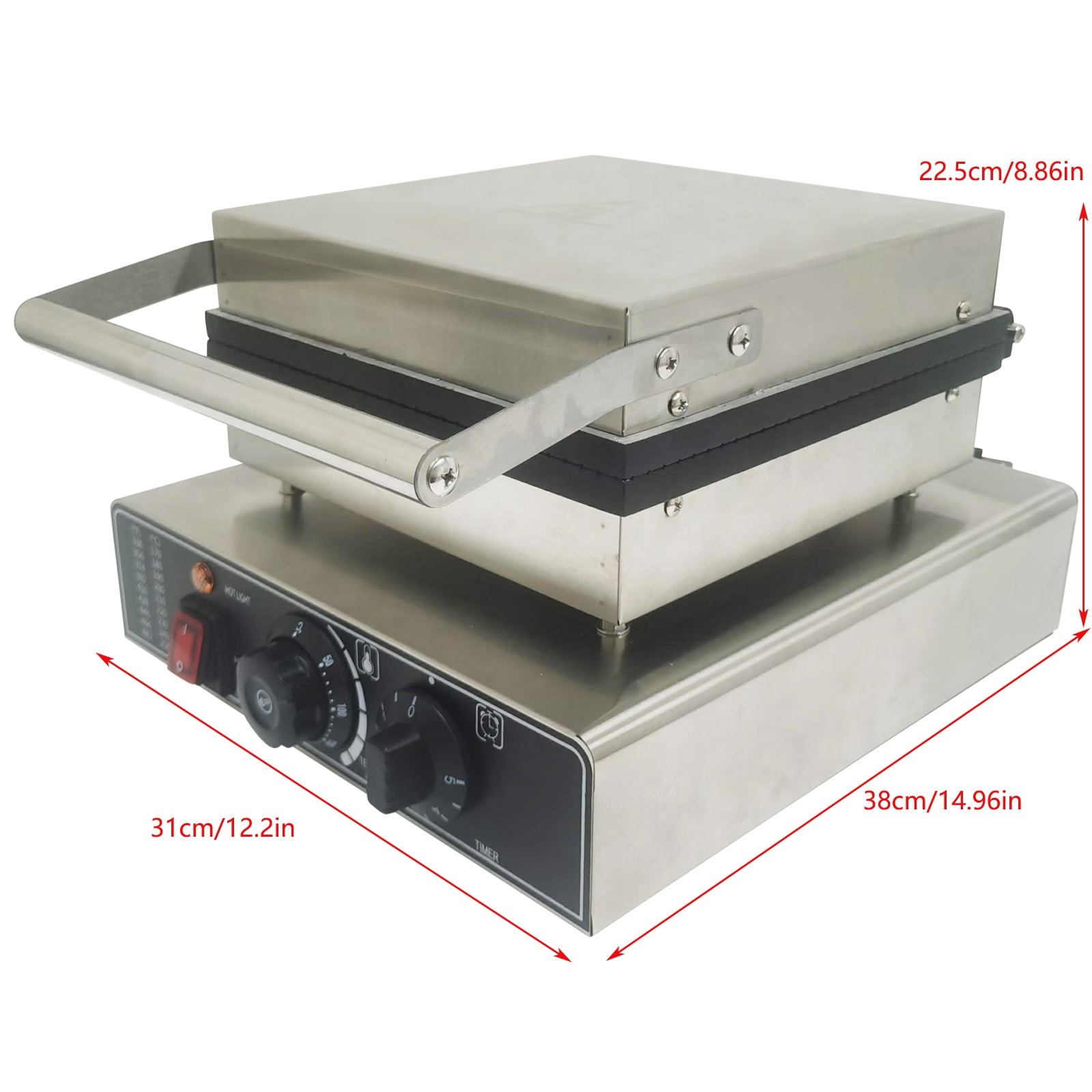 Waffle Maker Making Machine Square Single Head Ice Cream Cone Machine AC110V 1.75KW