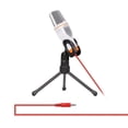 thumbnail image 1 of Wired Condenser Sound Podcast Studio Microphone White 1 Set, 1 of 1