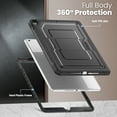 thumbnail image 2 of ShieldFlex for iPad 9th Generation Case with Pencil Holder, Heavy Duty Shockproof Rugged Stand Cover for iPad 10.2" 9th/8th/7th Generation (2021/2020/2019),Black, 2 of 6