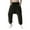 CL273 Black, variant on Men Trousers Solid Color Mid Waist Elastic Pocket Drawstring Harem Jogger Summer Fashion Handsome Outdoor Daily Wear Men's Pants Size Xl Navy
