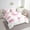 Pink, variant on Erosebridal Cartoon Corgi Bedding Queen Size,Kawaii Bow Comforter Sets with Sheets,Love Heart Bedding Sets Queen Size,Breathable Kids Bedroom Decor,Reversible,7 Pieces