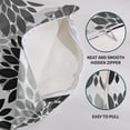 thumbnail image 6 of Grey Gray Black Pillow Covers 20x20 Set of 2 Dahlia Flower Outdoor Decorative Throw Pillows Modern Geometry Art Farmhouse Pillowcases Linen Cushion Case Decor for Home Sofa Couch Bed, 6 of 6