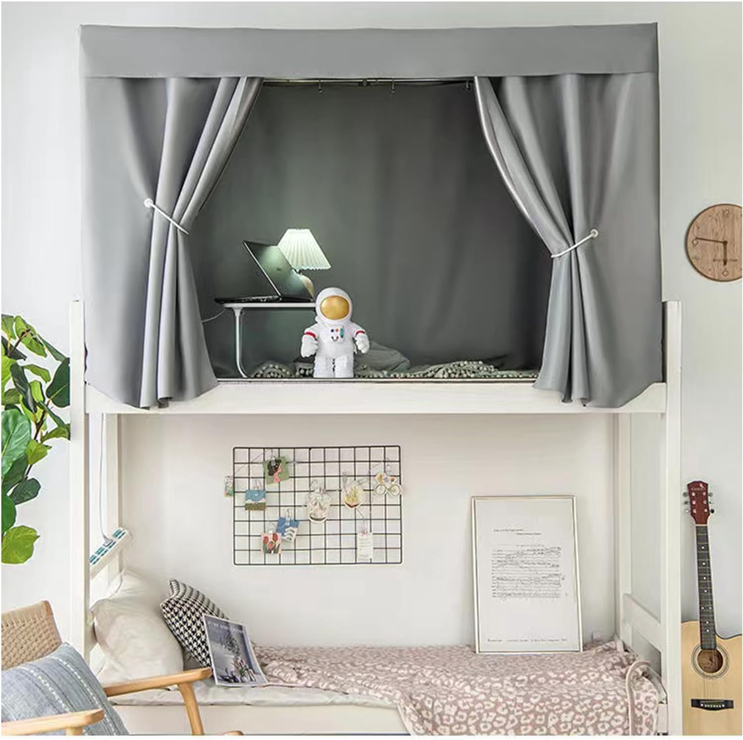 Dorm Home Bunk Nets Bed Curtains Cloth Bed Canopy Blackout College Students Shading Nets Breathable Single Sleeper
