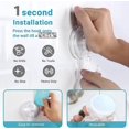 thumbnail image 3 of Wreath Suction Cup Hooks for Shower, Elegear Shower Suction Hooks Hold up to 11 lb, 4 Pack Reusable & Waterproof & Clear Shower Hooks, Window Suction, 3 of 4