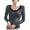 Black, variant on Kaemgyyd Womens Long Sleeve Ribbed Shirts Casual Trendy Slim Stripe Tops Fall Winter Thermal Crew Neck Basic Layer Tee