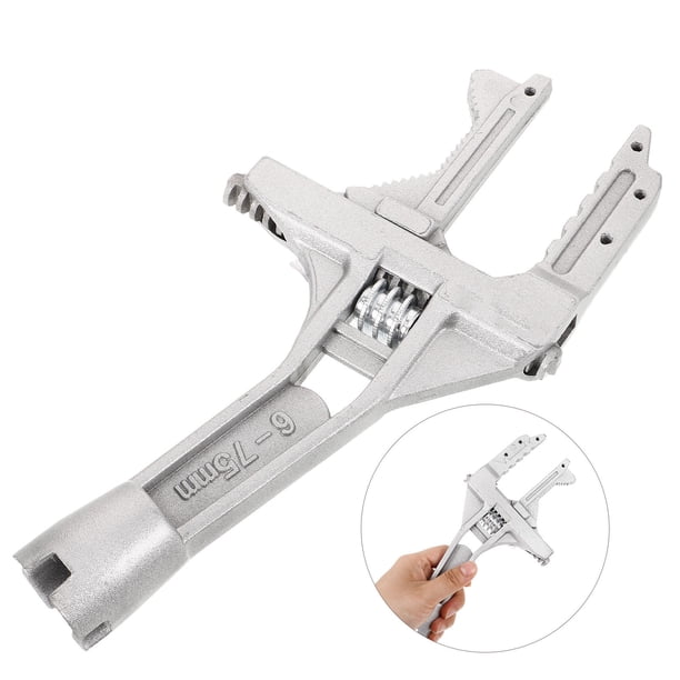 FUTUREORYY Llave Ajustable De Metal Plateado Para Uso Doméstico En Fontanería Y Mantenimiento