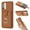 Brown, variant on ELEHOLD Case for Samsung Galaxy A13 4G, PU Leather Wallet Case with Card Slot, 360° Rotating Ring Stand Cover,Winered