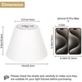 thumbnail image 2 of Lamp Shades Seaside Village, tela blanca, juego de 2, 2 of 6