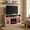 Gray, variant on Barara King 58" Fireplace TV Stand Contemporary Media Console with RGB LED Lights Storage Cabinets Glass Doors for Living Room Home Entertainment Center, Gray