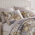 thumbnail image 5 of Greenland Home Fashions French Country Traditional Floral Patchwork Quilt Set, 3-Piece Full/Queen, 5 of 8