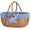 Blue, variant on Wicker Picnic Basket with Double Folding Handles,Willow Picnic Hamper,Natural Hand Woven Easter Basket,Easter Eggs and Candy Basket,Bath Storage,Gift Packing Basket.White