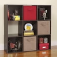 thumbnail image 5 of 9 Cube Laminated Wood Stackable Open Bookcase Display Shelf Organizer for Household, Living Rooms, and Studies, Espresso, 5 of 5
