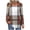 Khaki, variant on Enjoytime Button Down Shirts for Women Floral Printed Round Neck Long Sleeve Dressy Casual Tops Fall Winter Trendy Work Shirts Wine L