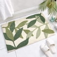 thumbnail image 5 of Nuevo producto, alfombrilla de baño antideslizante, alfombrilla de baño de hojas verdes, súper suave y absorbente de agua, 5 of 5