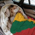 thumbnail image 5 of Lithuanian Flag Throw Blanket Warm Camping Outdoor Light Weight Cozy Blanket for Couch Sofa Bed 40"x30", 5 of 7
